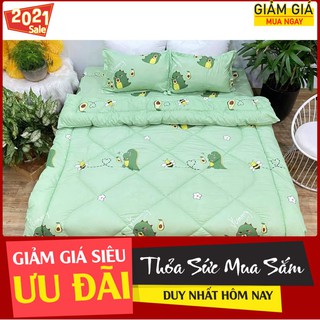 [Chăn phao]Chăn phao,chăn đông poly 1m8x2m trần bông dày,ib chọn mẫu,khủng long bơ