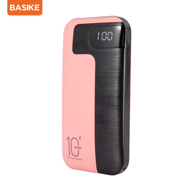 Sạc Dự Phòng BASIKE 10000mAh Hỗ Trợ Sạc Nhanh 22.5W Có Màn Hình Kỹ Thuật Số Kèm Cáp Sạc