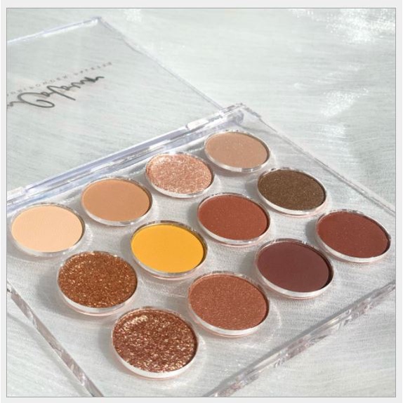 Bảng phấn mắt Glam Colour 12 ô vỏ trong suốt
