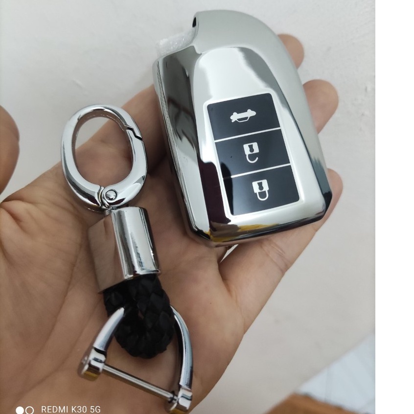 Ốp chìa khóa xe Vios, Yaris 2019 2020 2021 2022 chìa thông minh có kèm móc treo