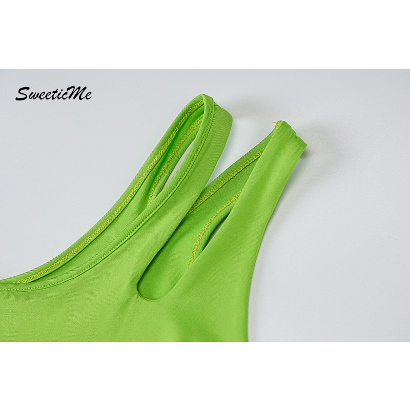 Áo liền quần Thể Thao SweeticMe Màu Trơn Dáng Ôm Nâng Hông Thời Trang Cho Nữ