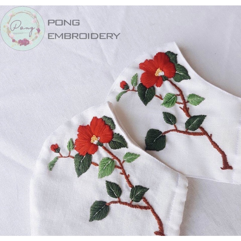 Khẩu trang thêu tay