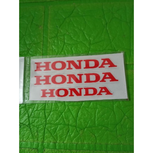 Bộ tem chữ Honda màu đỏ