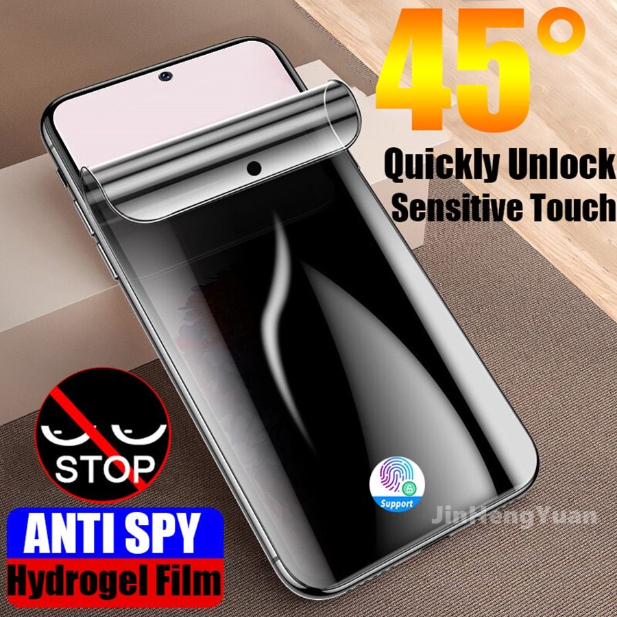 Miếng Dán Hydrogel Bảo Vệ Riêng Tư Cho Samsung Galaxy S9 S8 S20 S20fe S21 Plus S10 S10Plus S10e Note8 Note9 Note10 Note10Pro Ultra Note20 Note20Ultra Sự Bảo Vệ