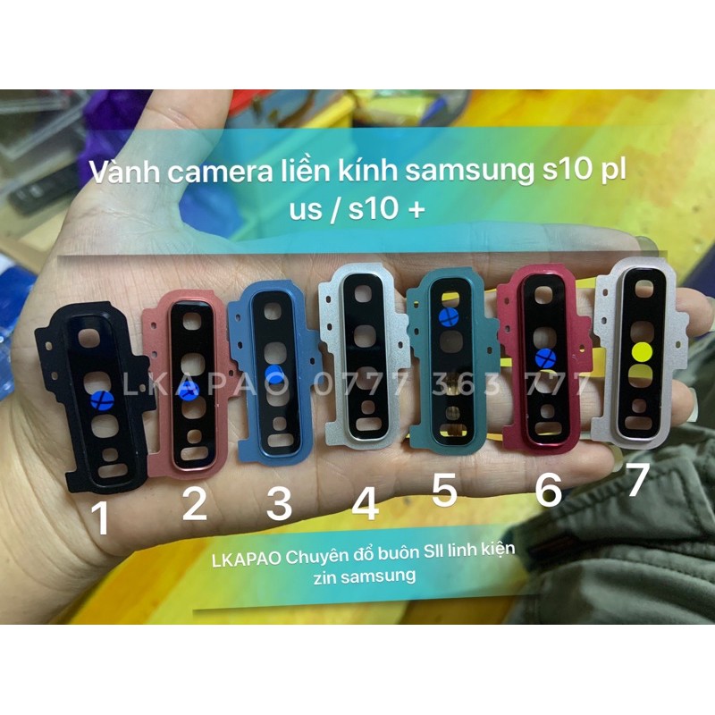 Vành Camera liền kính Samsung Galaxy S10 Plus / S10 + Zin Hãng | BigBuy360 - bigbuy360.vn