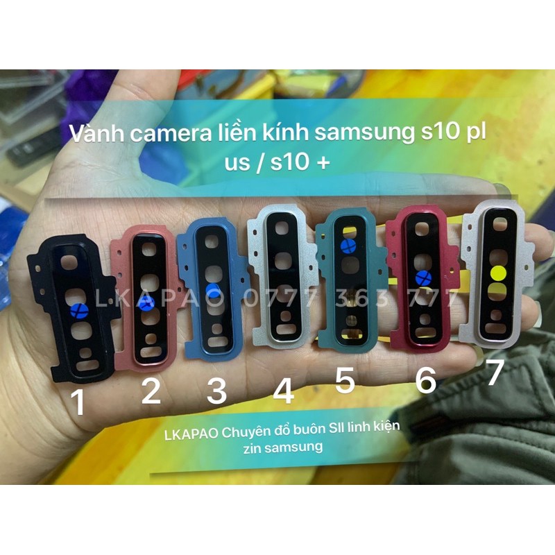 Vành Camera liền kính Samsung Galaxy S10 Plus / S10 + Zin Hãng