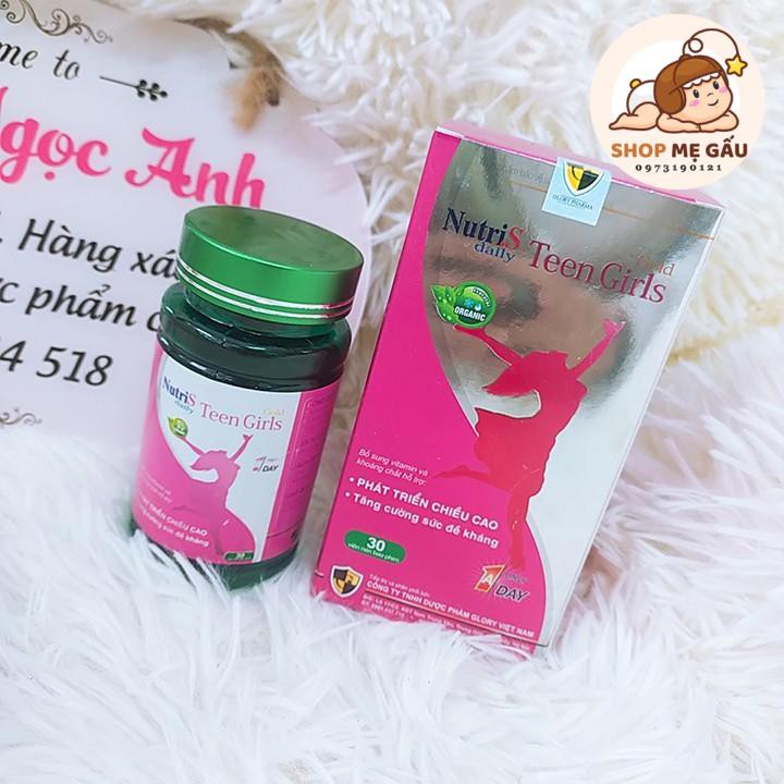 Viên uống tăng chiều cao cho nữ, phát triển trí não và hệ thống miễn dịch Nutri.S Daily TeenGirls hộp 30 viên | Thế Giới Skin Care