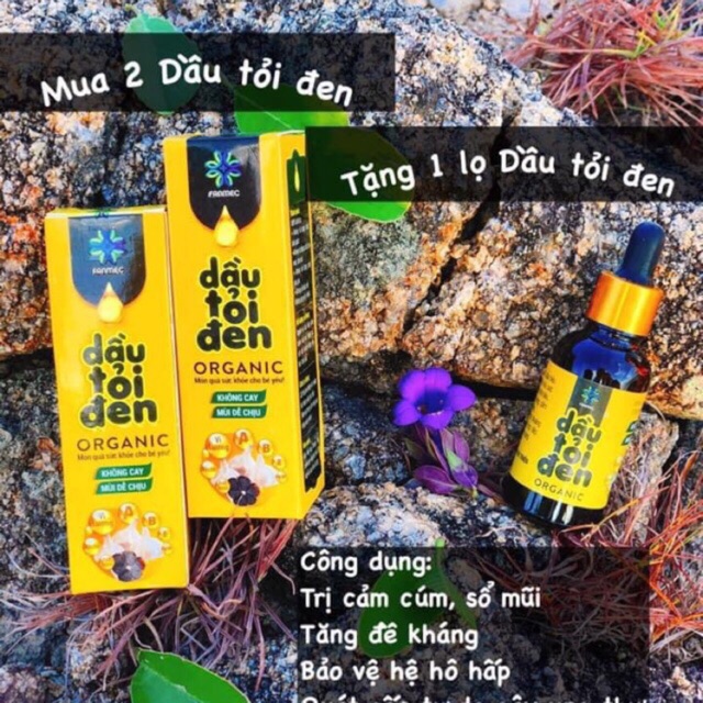 Dầu tỏi đen Organic( MUA 2 TẶNG 1)