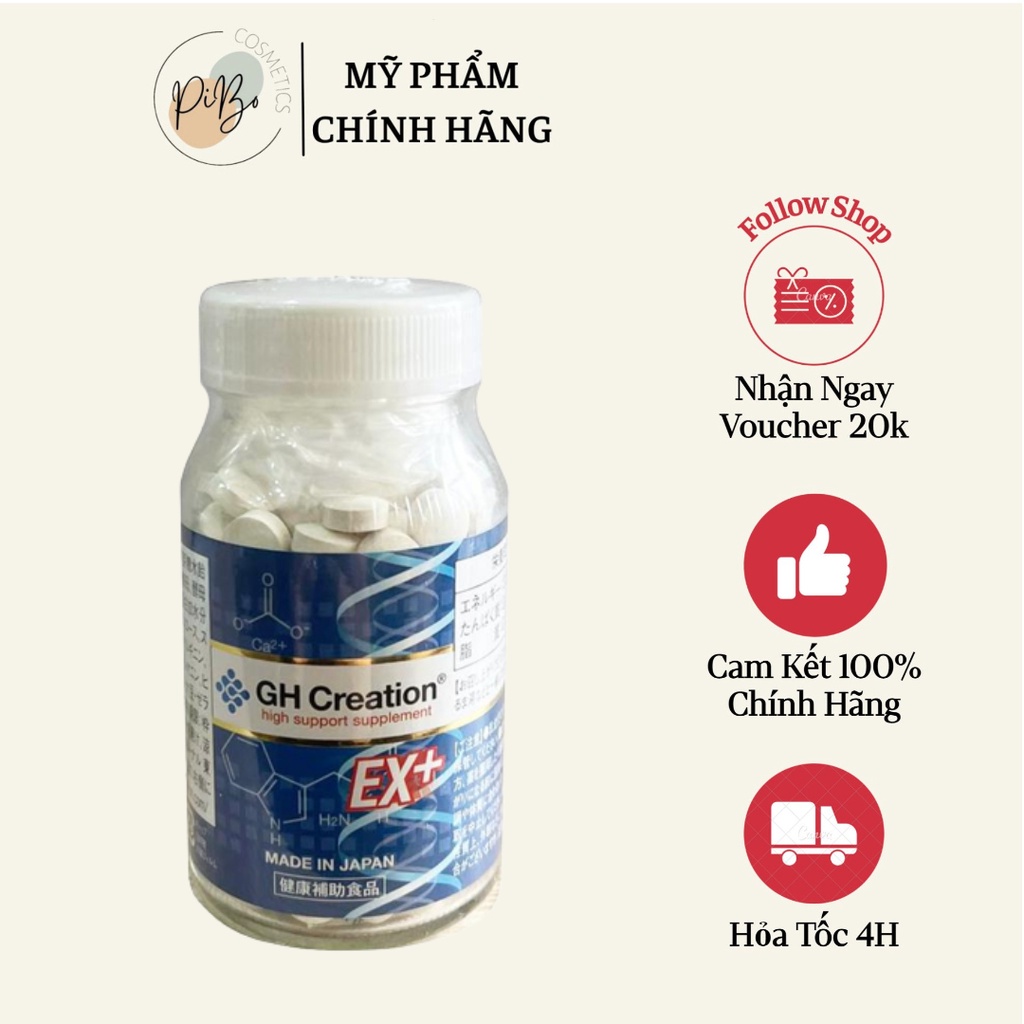 Viên Uống Tăng Chiều Cao GH Creation EX+ Nhật Bản - 270 viên