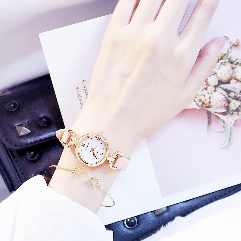 Đồng hồ Pohanu cho nữ dây da thời trang đẹp rẻ thông minh DH36