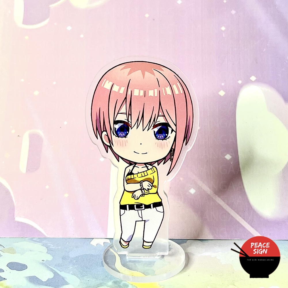 Standee mini Gotoubun No Hanayome mô hình NHÀ CÓ NĂM NÀNG DÂU anime chibi mica trưng bày