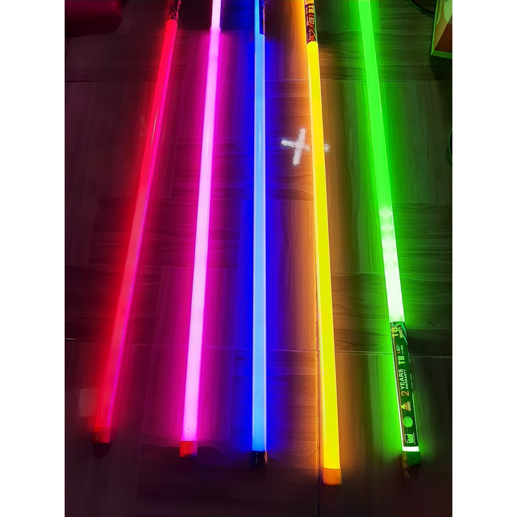 Bóng đèn led tuýp nhiều màu 1m2 1.2m trang trí, đèn led 1.2 met các màu | BigBuy360 - bigbuy360.vn