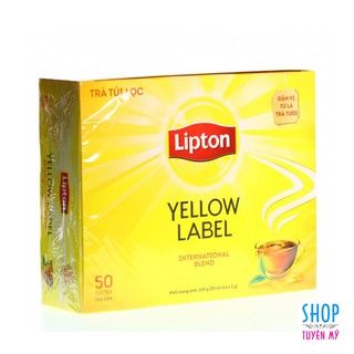 Trà túi lọc Lipton hộp vừa 50 gói