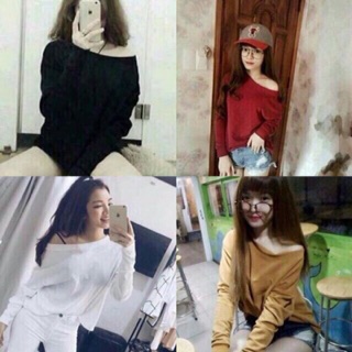 Áo thun lệch vai