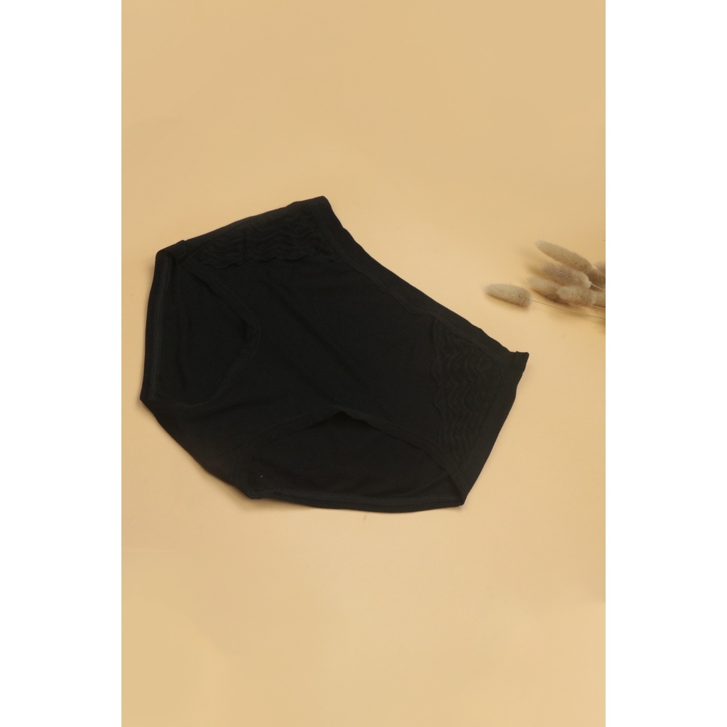 Quần Lót Nữ Cạp Vừa Phối Ren Sườn Luperi LUQL765