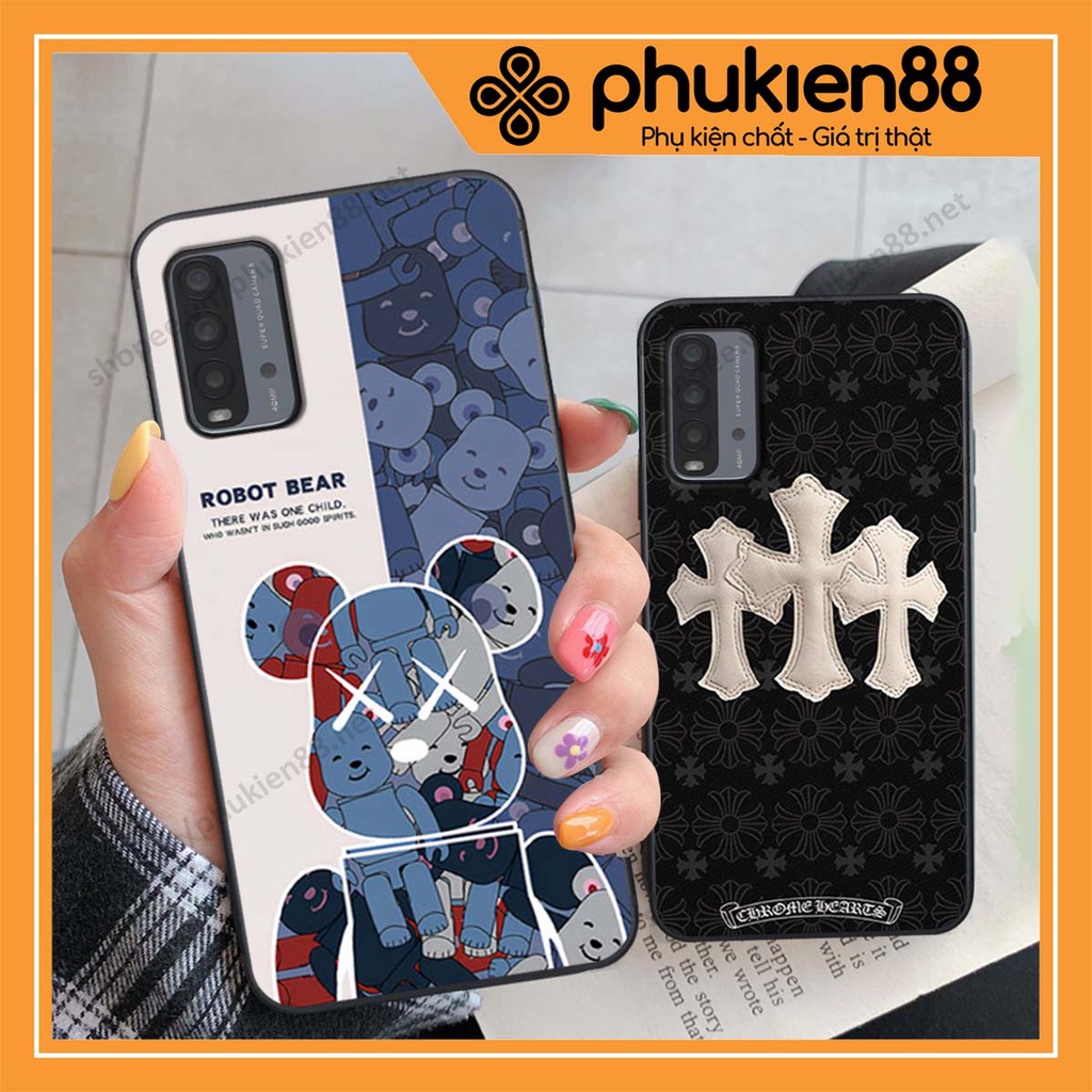 Ốp lưng Xiaomi Redmi 9T hình Robot Bear, Kawsnc bảo vệ điện thoại