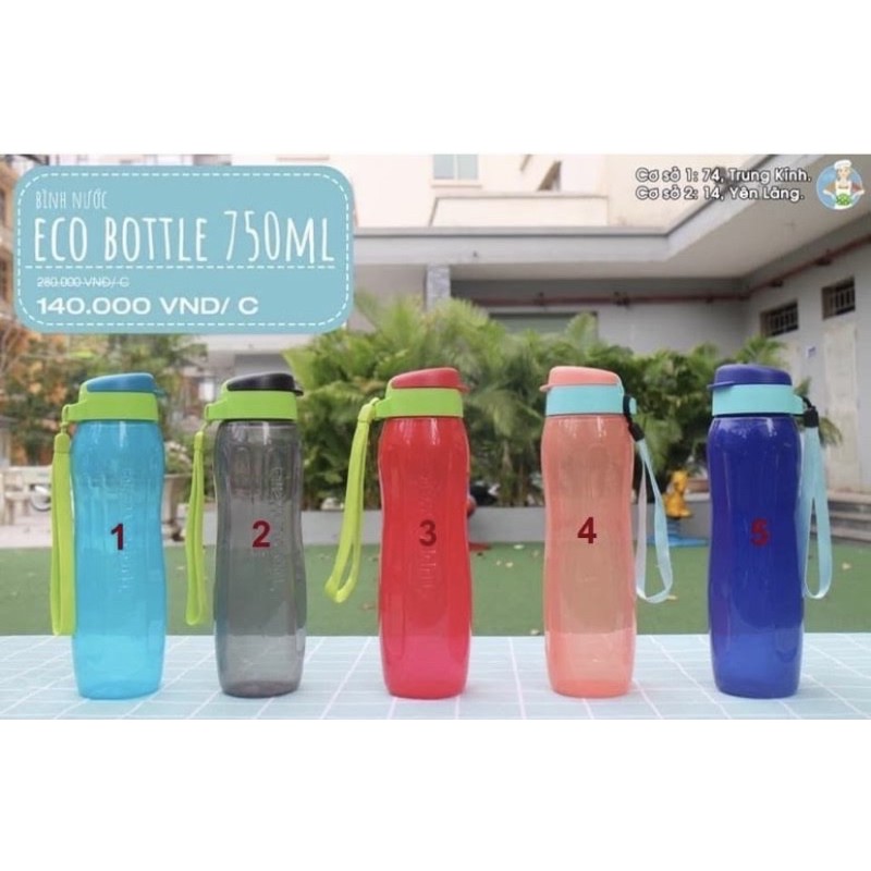 Bình nước siêu kín 750 ml Lohas Flask / eco gen II Tupperware