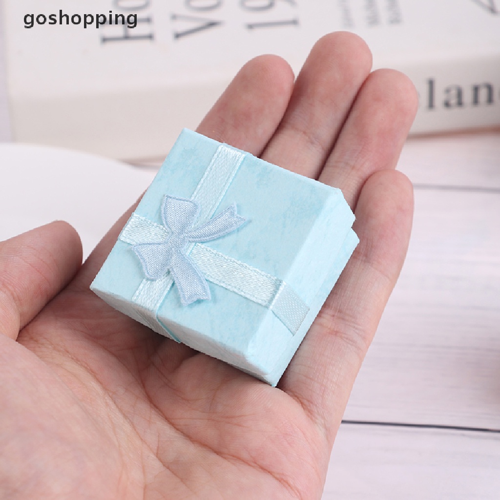Bộ 10 Hộp Quà Tặng Trang Sức Bằng Giấy Gói Nhẫn Bông Tai Vòng cổ
