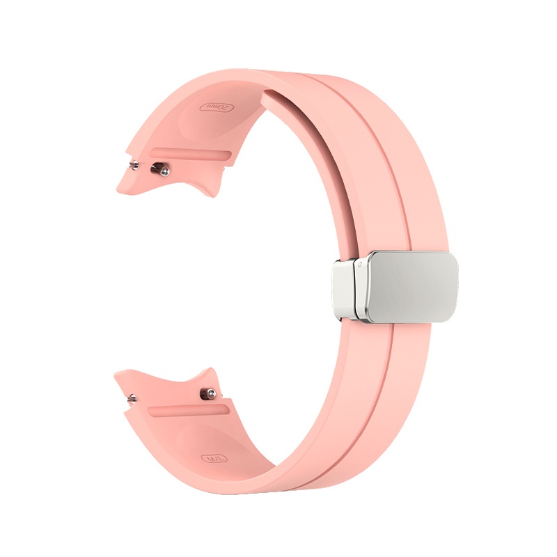 Dây Đeo Silicon Có Khóa Nam Châm Cho Đồng Hồ Thông Minh Samsung Galaxy Watch5 40 44mm 5 Pro 45mm 4 Classic 42 46mm