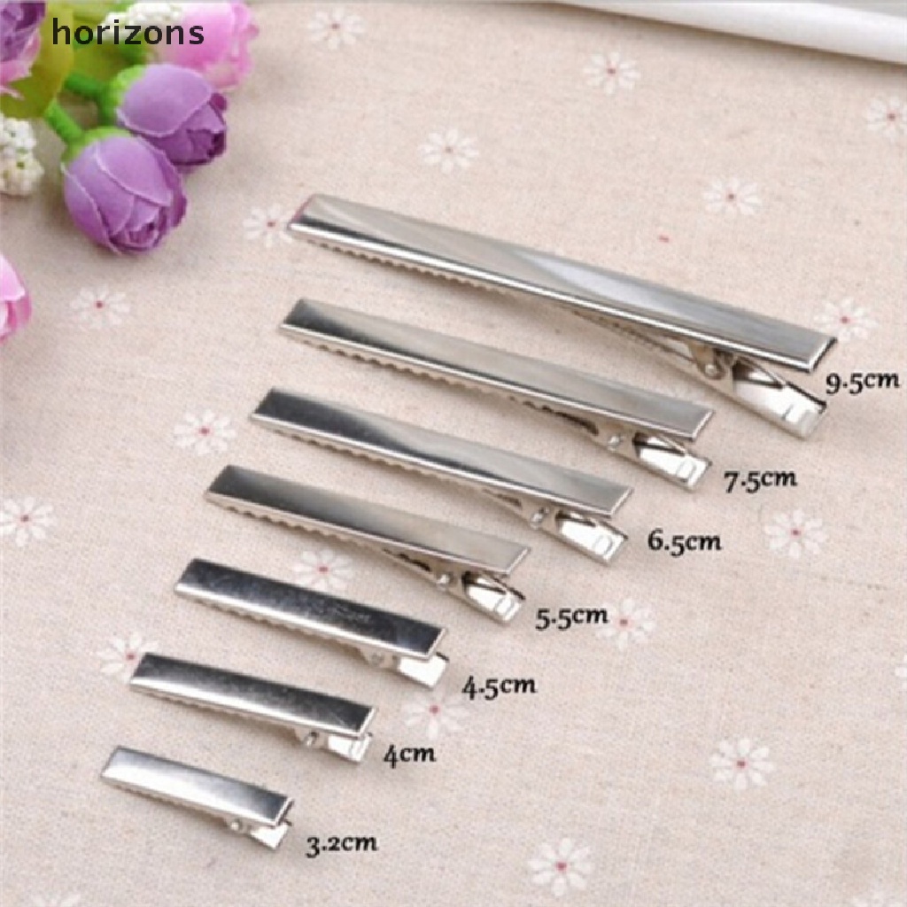 Set 50 Kẹp Tóc Kim Loại Màu Bạc Thời Trang