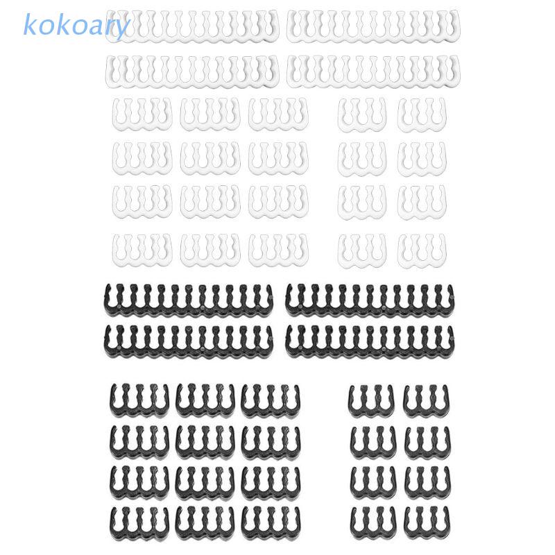 1 bộ kẹp / kẹp nối dây cáp nguồn điện 24Pin x 4 8Pin x 12 6Pin x 8 PP màu đen 3.4mm
