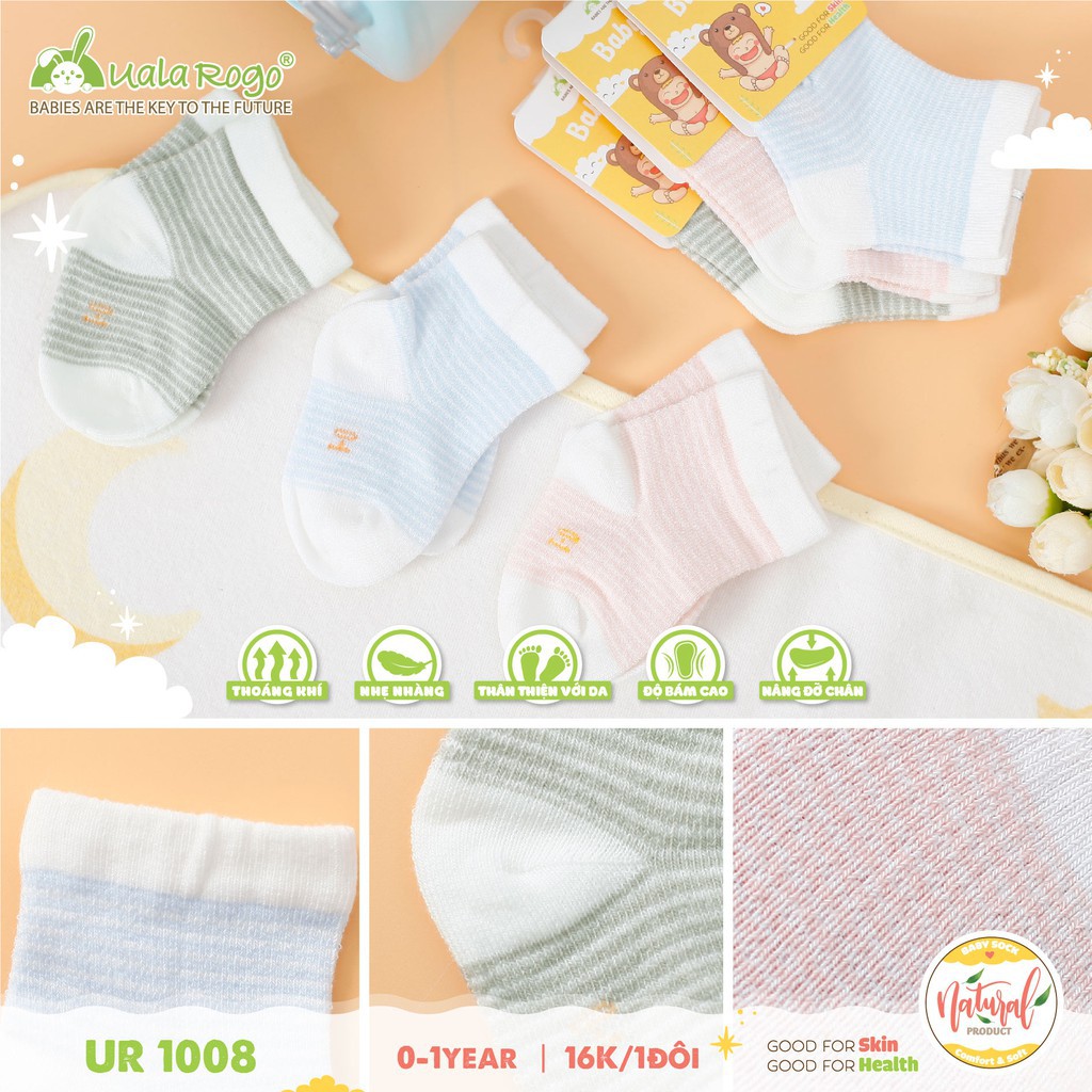 [ BEST SELLER ] Tất lưới Nature UALA ROGO từ 0-12 tháng S004