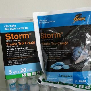 Bộ 2 thuốc diệt chuột STorm Đức