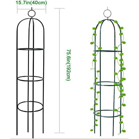 Khung lắp ráp đỡ hoa hồng leo, giá đỡ cây cà chua, cây trang trí dạng leo dạng tháp