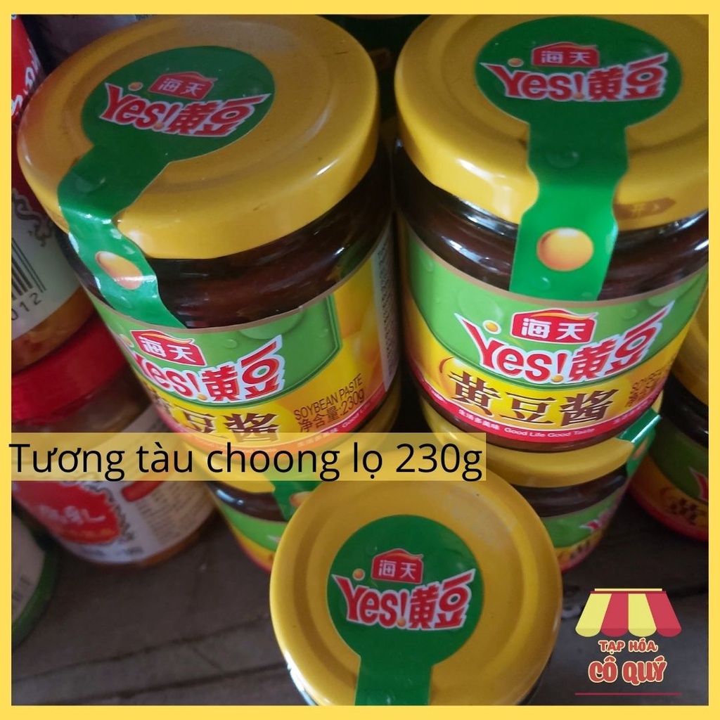 Đạm tương, tương tàu choong, tương đậu lọ thủy tinh 230g, đate mới- Tạp hóa cô Quý
