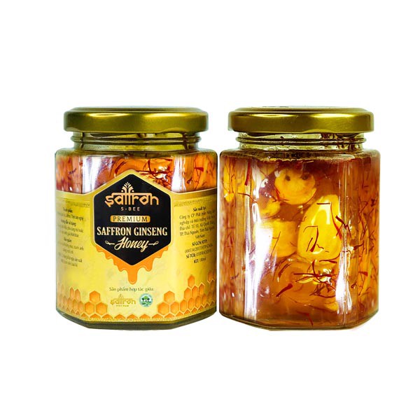 Mật ong Saffron ngâm nhân sâm Cao cấp