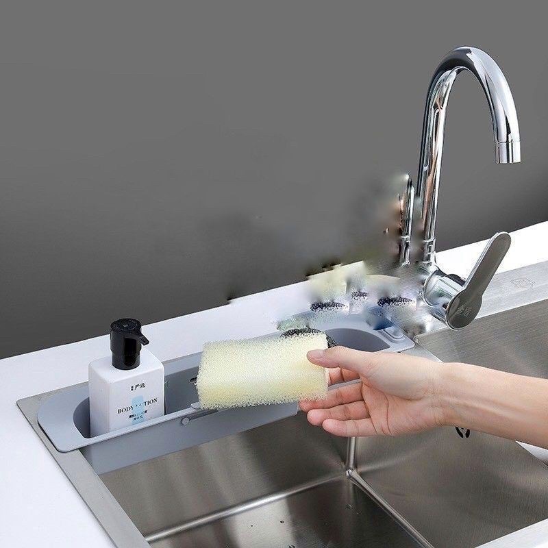 khay gác bồn để giẻ rửa chén