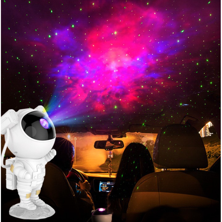 Đèn Ngủ Robot Chiếu Hình Bầu Trời Sao Nhiều Màu Tùy Chọn Phi Hành Gia - Bầu Trời Galaxy Trang Trí Phòng Ngủ Cho Bé