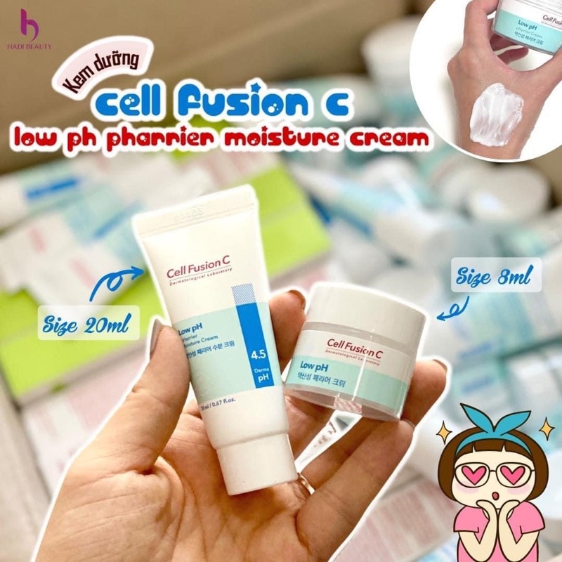 Kem Dưỡng Cell Fusion C Low PH Pharrier Moisture Cream 8ml