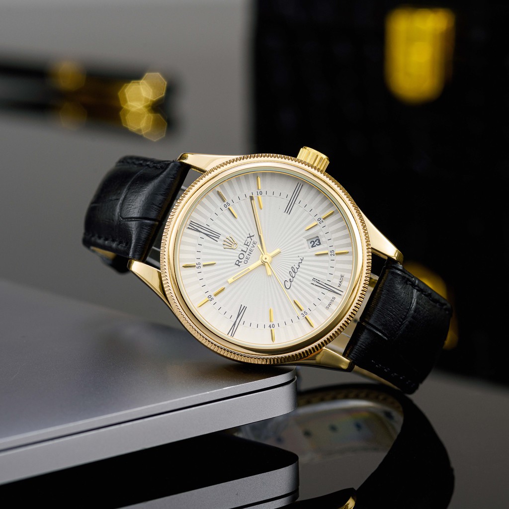 Đồng hồ nam Rolex mặt tròn classic dây da cao cấp bảo hành 12 tháng DH507 | BigBuy360 - bigbuy360.vn