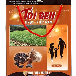 [TRIH1010 giảm 5%]  Tỏi Đen Học viện Quân Y - Hộp 500 Gram