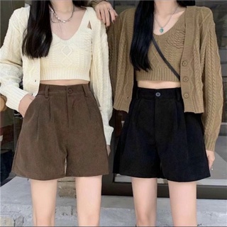 Quần sooc nhung tăm bán cạp chun chất siêu dày dặn