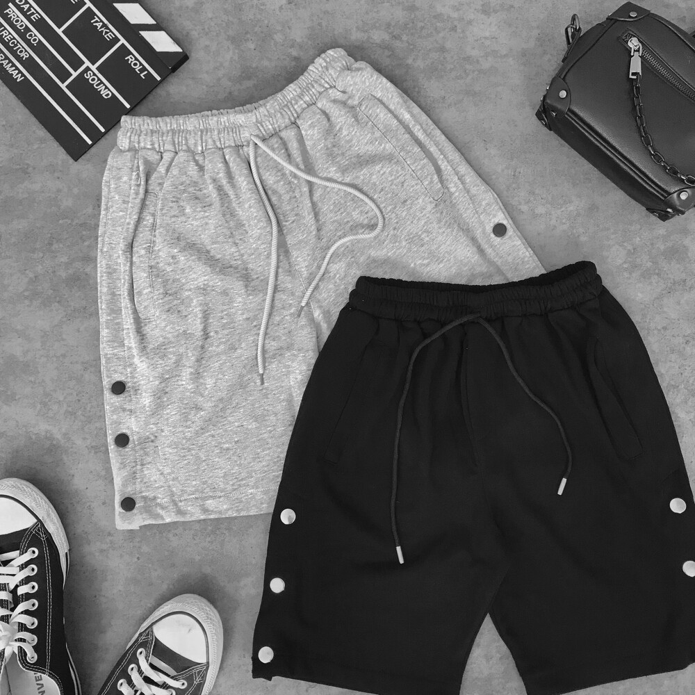 [Mã SKAMA06 giảm 8% TỐI ĐA 50K đơn250K] Quần short nỉ Buttons, JACKLANE, Quần short cộc Unisex Jack Lane