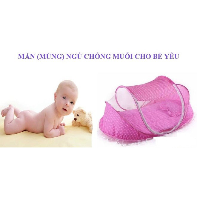 Màn, mùng, nôi chụp cho bé có nhạc- Màn Chống Muỗi cho bé, Màn Dễ Gấp Gọn, Chất Liệu Mịn Màng , Êm Ái, Thoáng Mát Cho Bé