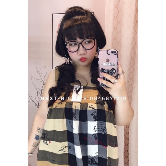 𝐁𝐁𝐗𝐓•𝐁𝐢𝐠𝐬𝐢𝐳𝐞Bộ lụa 2 dây xếp ly ngực BIGSIZE [Ảnh thật mẫu béo]