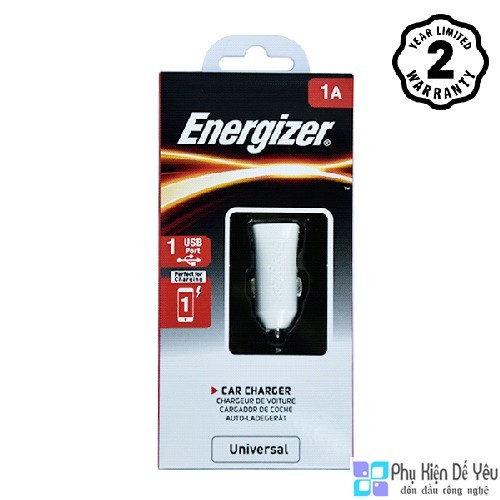 Sạc Ô tô Energizer DCA1AC - 1 cổng