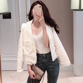 ÁO KHOÁC Dạ TRẮNG SỮA QUẢNG CHÂU ORDER MÃ 59643