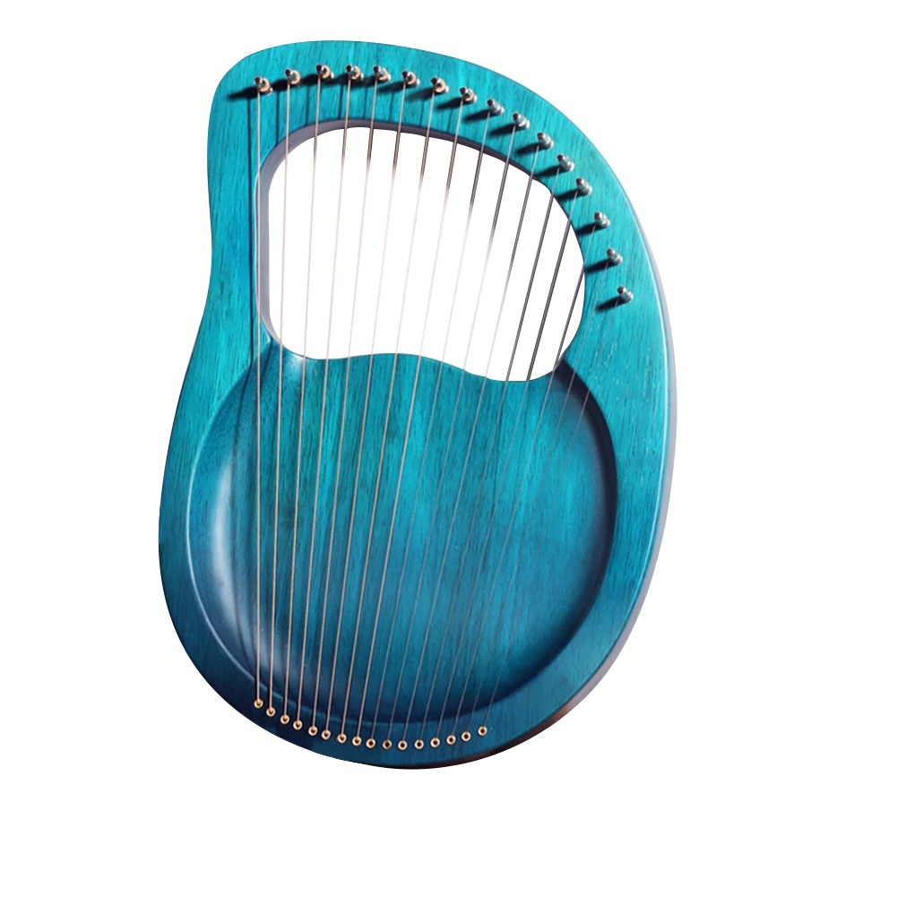 [LYRE 16 DÂY NGUYÊN KHỐI] Đàn lyre 16 dây MOLIN-Harp00165P âm vang hay chuẩn Xanh Dương -Nâu Đậm-Hồng