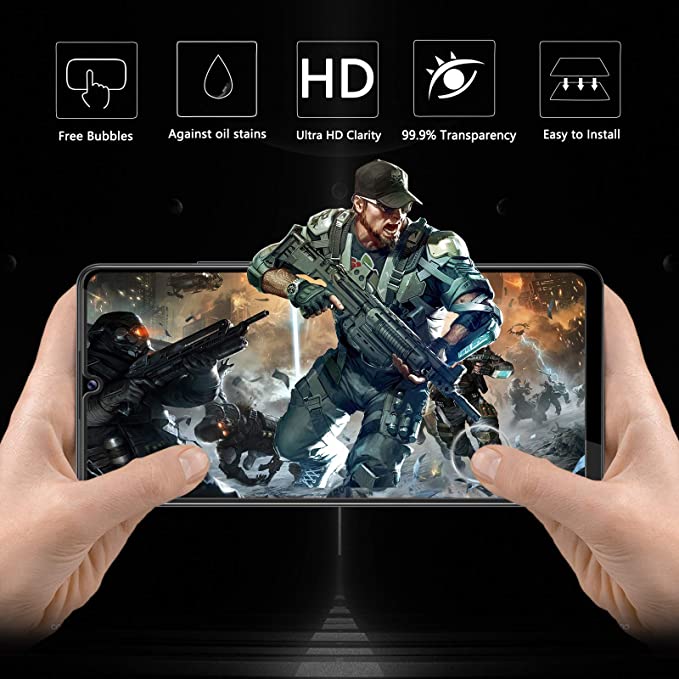 Kính cường lực bảo vệ toàn màn hình điện thoại 9D cho Samsung ss Galaxy A12 M12 A22 A32 A42 A72 A02s A02