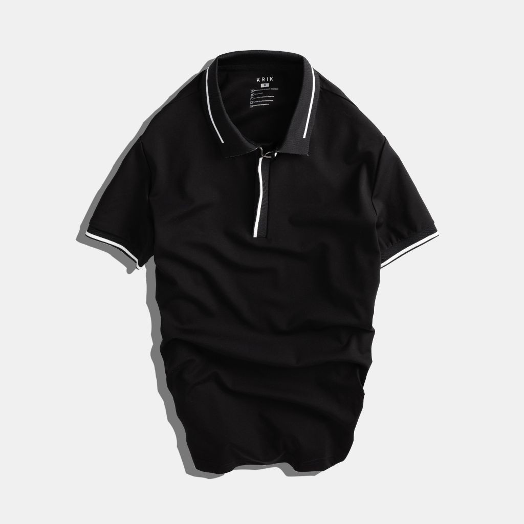 Áo Phông Polo Local Brand Nam Đẹp Chính Hãng KRIK Chất Vải Cotton Có Khóa Zip 4006 | BigBuy360 - bigbuy360.vn