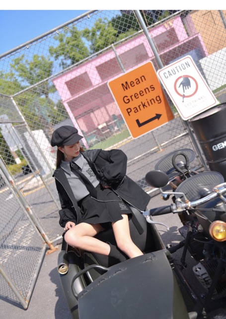 YAS0583-Set áo váy thiết kế hầm hố SNBL girl