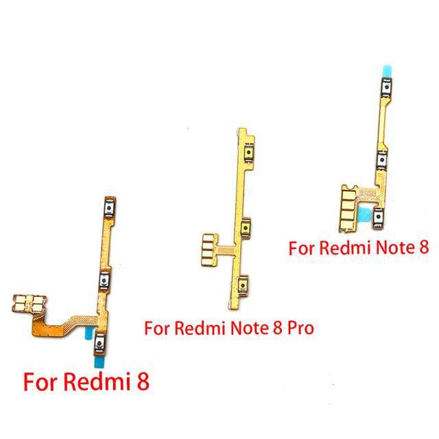 Set 10 Dây Cáp Nút Nguồn / Tăng Giảm Âm Lượng Thay Thế Chuyên Dụng Cho Xiaomi Redmi Note 8 9 9s Pro 8a 9 9a