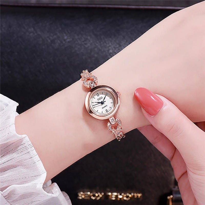 ZOLFA Luxury Rose Gold Womens Bracelet Watches Fashion Stainless Steel Ladies Quartz Watch Analog Clock Exquisite Lady Accessories Đồng hồ nữ
