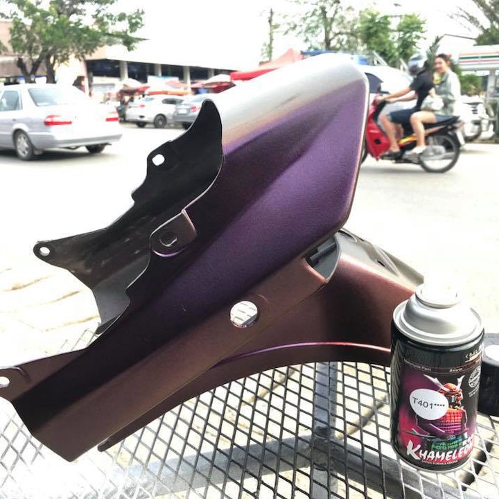 Sơn Samurai màu tím 3D K1/T401 chính hãng, sơn xịt dàn áo xe máy chịu nhiệt, chống nứt nẻ, kháng xăng