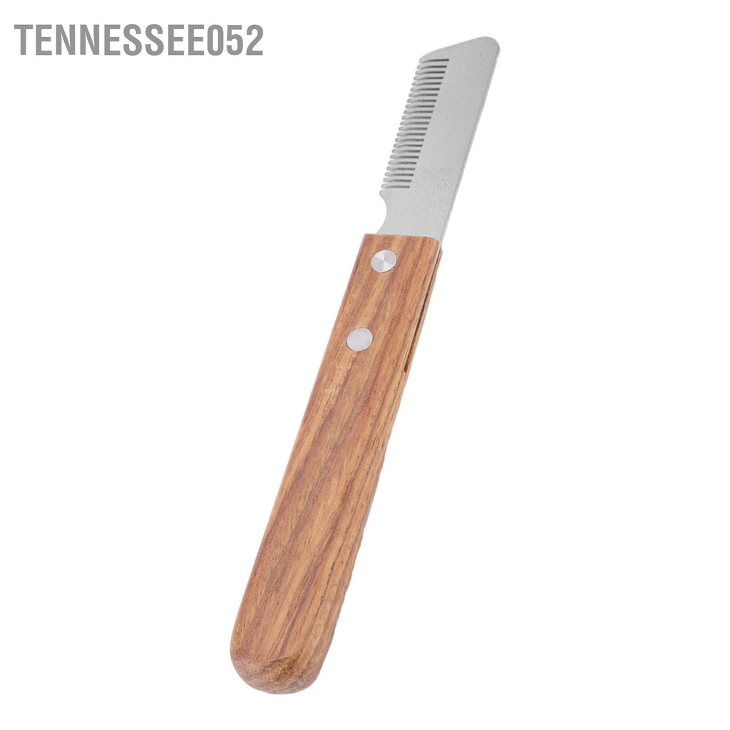 Tennessee052 Lược chải lông cho chó Loại bỏ nút thắt không đau An toàn mèo có tay cầm bằng gỗ để sử dụng phải