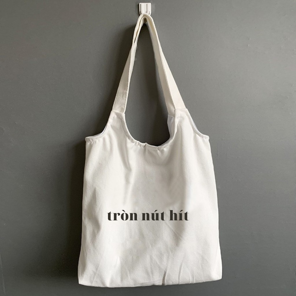 Túi Vải In Theo Yêu Cầu Có Khóa + Túi Con - Vải Canvas Siêu Bền Siêu Đẹp